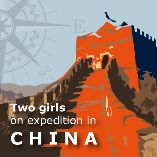 Two Girls on expedition to China logo