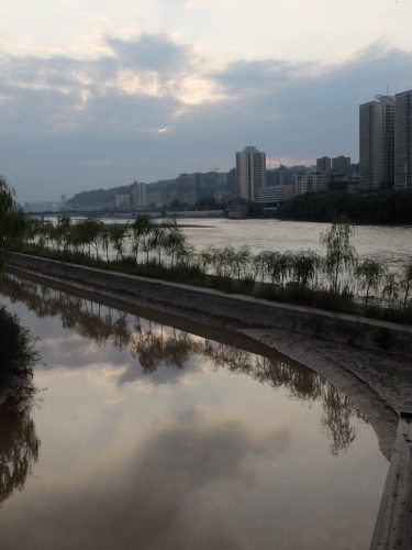 The Yellow River in Lanzhou city