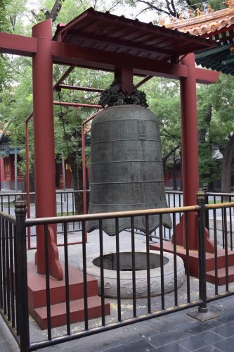Chinese bell in a monastery