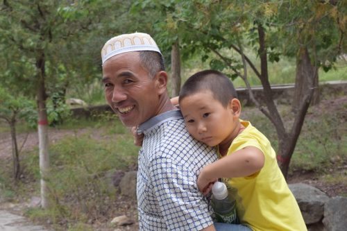 Father and son of the Hui ethnic group