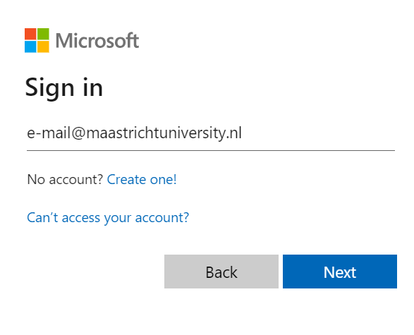 Log in to Microsoft Teams Maastricht University