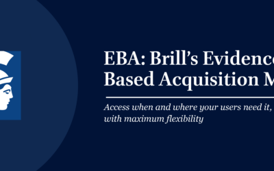 Evidence Based Acquisition deal: access to thousands of law e-books from Brill