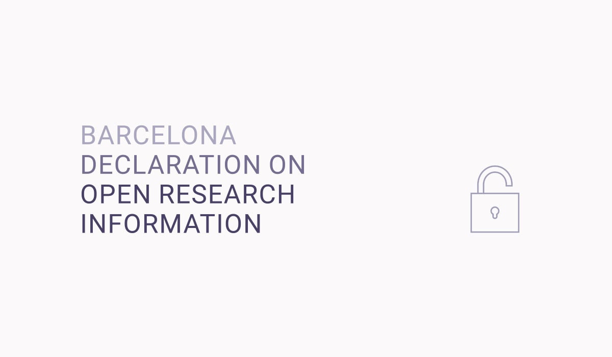Maastricht University Library signing the Barcelona Declaration on open research.