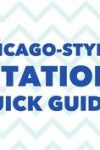 Chicago-Style Citation Quick Guide
