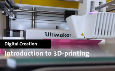 3D printer at Maastricht University Library for digital creation and 3D printing.