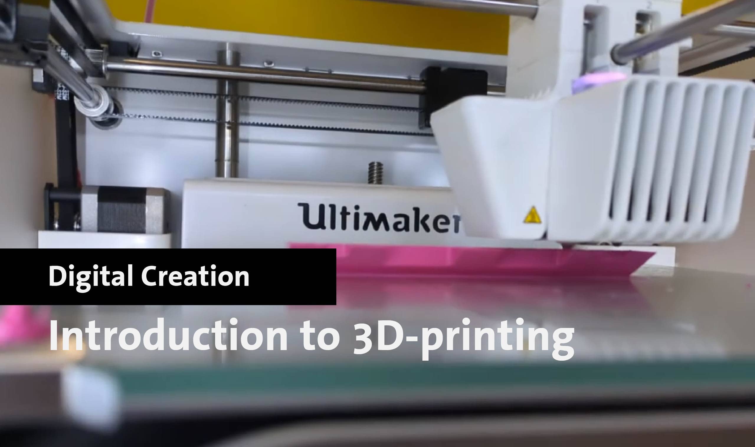 3D printer at Maastricht University Library for digital creation and 3D printing.