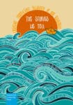 Creative illustration of ocean waves with a paper boat and inspiring words about storytelling and resources.