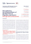 Cover of the brief Strengthening the Implementation of the New Pact on Migration and Asylum through Soft Enforcement