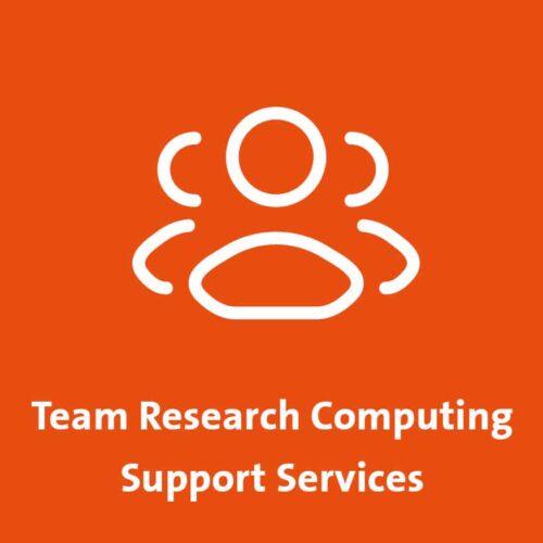 Logo of a team of people depicting team research computing support services