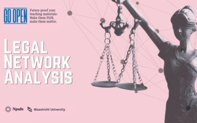 Picture of Lady Justice with the title Legal Network Analysis