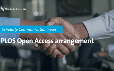 Maastricht University joins national open access agreement with PLOS - Featured Image by Ron Aardening for Maastricht University Library - background image by Cytonn Photography on Unsplash
