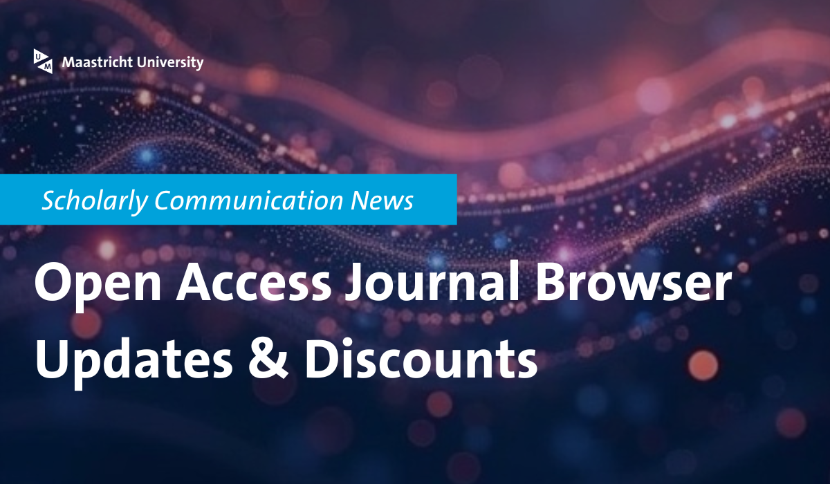 New features and a new deal in our Open Access Journal Browser - Featured Image