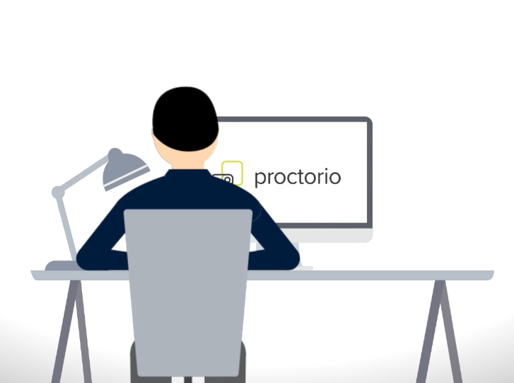 Instruction video exam in Proctorio
