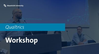 Maastricht University Library hosting a Quantics workshop on data analytics and research methods.