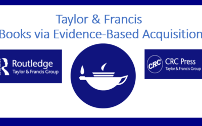 The Evidence Based Acquisition pilot with Taylor & Francis has been completed