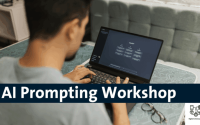 Image of person behind laptop