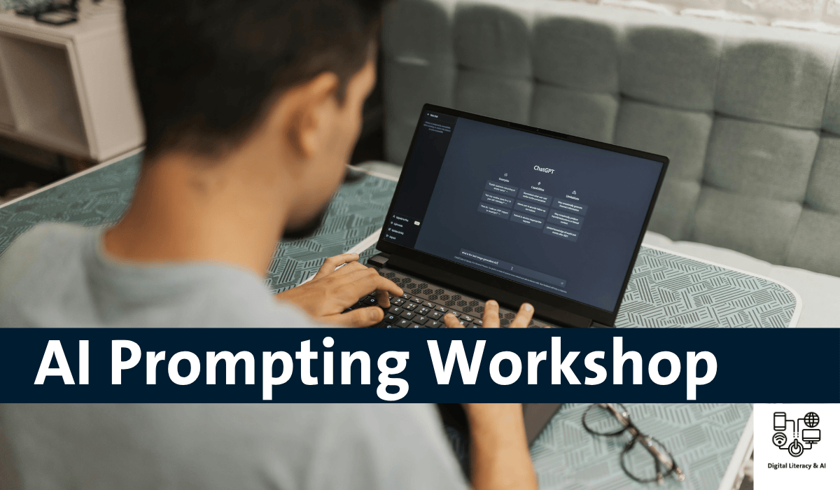 Image of person behind laptop