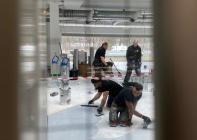 workers working on new floors