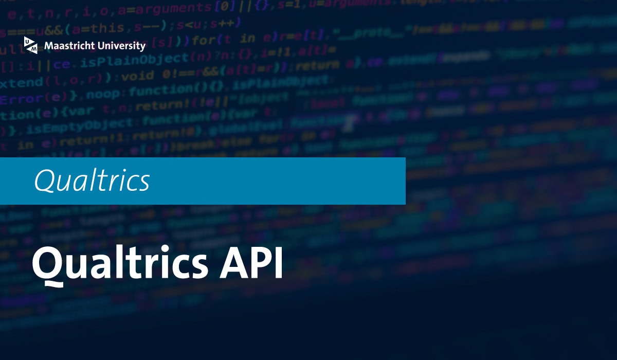 featured image showing coding text with focus on Qualtrics API update.