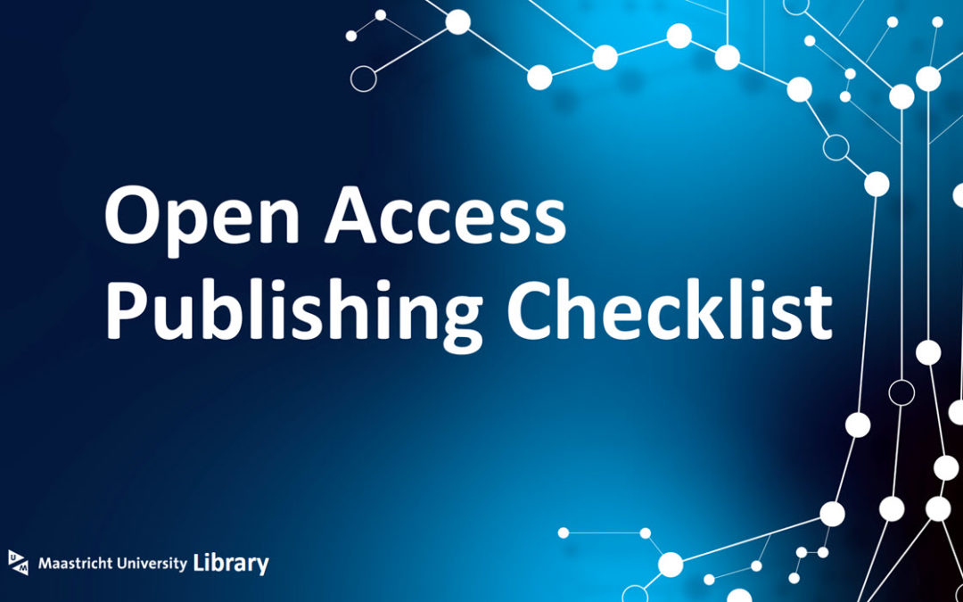 Open Access publishing checklist