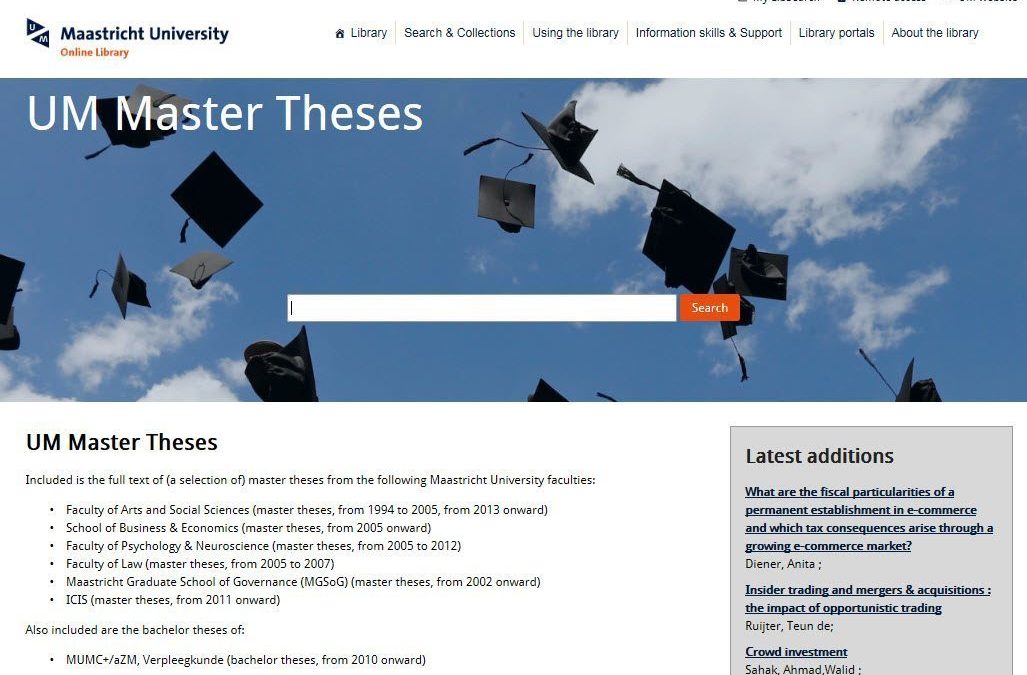 UM Master Theses